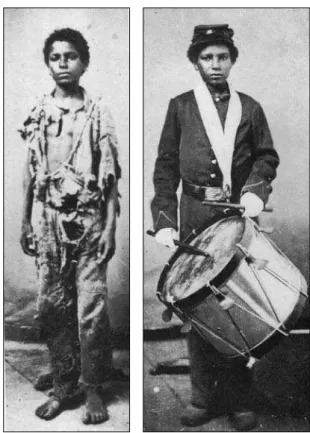 Foto 2 – Jackson, primeiro como escravo no Exército Confederado; depois como  tambor do Exército da União