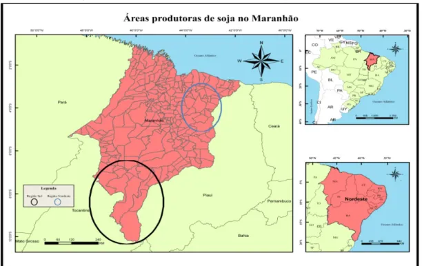 FIGURA 2 – Microrregiões Edafoclimáticas (MRECs) produtoras de soja no sul do Maranhão