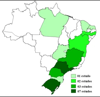 Tabela 5 - Âmbito de realização dos estudos
