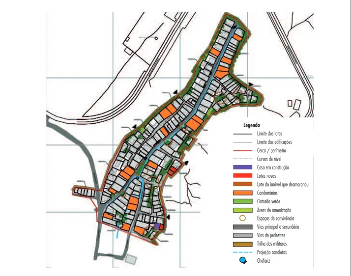 Figura 9 - Córrego do Balaio: plano urbanístico Fonte: UFPE; SPU, 2013b.