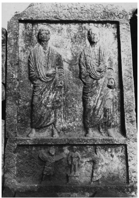 Figura 2: Coluna sepulcral de S. Angelo in Formis perto de Capua, Capua, Museo  Provinciale Campano, inv.70