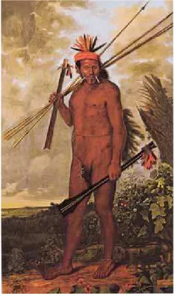 Figura 3:  Albert Eckhout. Homem  Tapuia. 272 x 161 cm, óleo sobre tela,  Ethnographic Collection