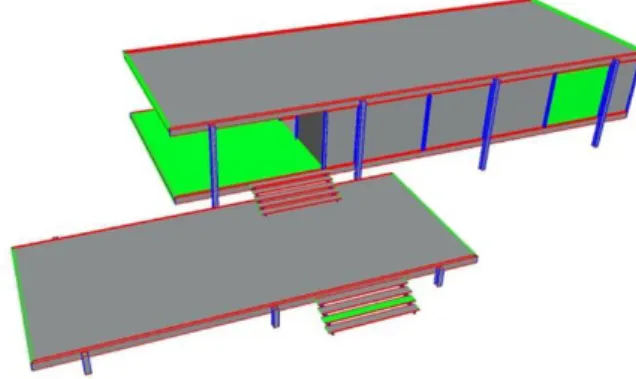 Figura  1:  Exemplo  de  uso  da  ferramenta  Check  Normals  que  altera  a  cor  das  superfícies  demonstrando o sentido correto (cinza) e incorreto (verde) nas suas visualizações
