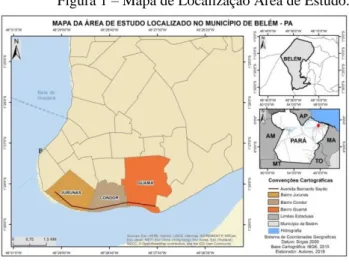 Figura 1 – Mapa de Localização Área de Estudo. 