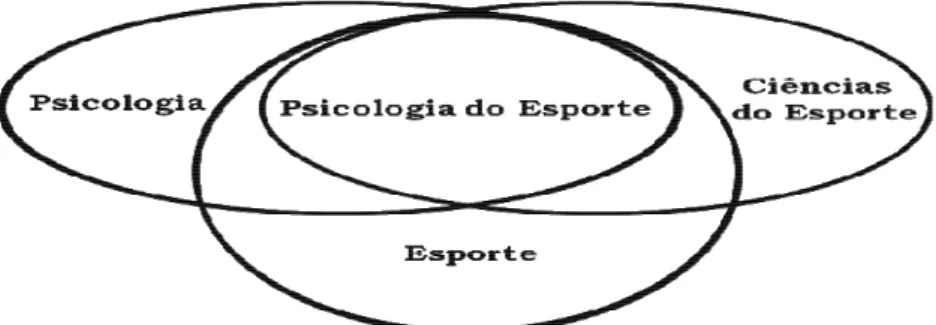 Figura 1. Psicologia do Esporte e suas Inter-Relações Profissionais. 