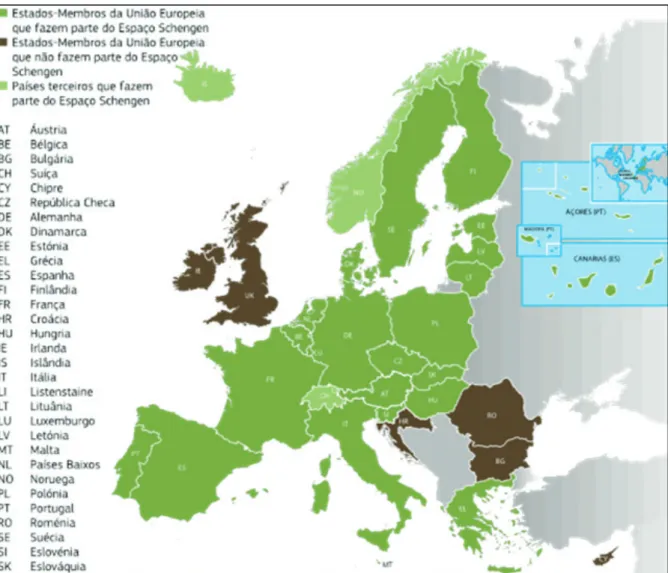 Figura 3 – Espaço Schengen