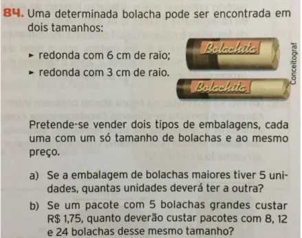 Figura 2 – Atividade envolvendo Educação Financeira e Geometria Fonte: Smole e Diniz (2013b, p