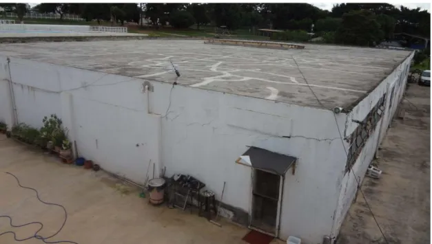 Figura 01 – Vista da edificação avaliada no Clube Monte Líbano. (Fonte:autores)