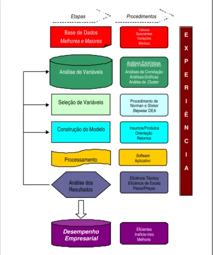 Figura 4 – Metodologia proposta de análise estruturada de demonstrações contábeis – DEA 