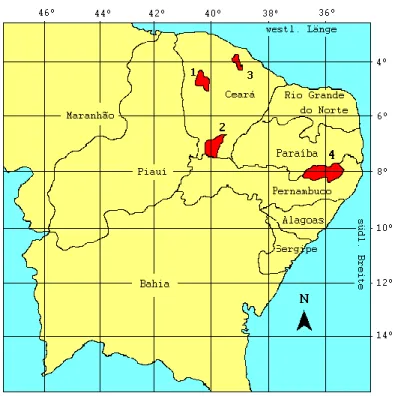 Figure 2: Location of analyzed basins. 