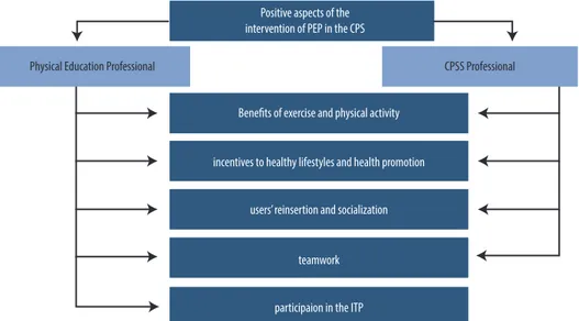 Figure 1 –  Positive aspects of the intervention of physical education professionals (PEP) in the CPSS.