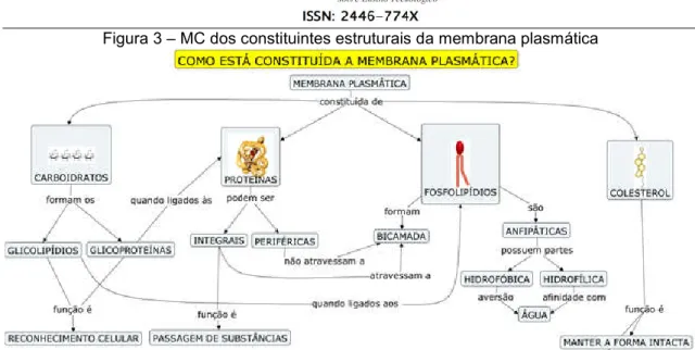 Figura 3 – MC dos constituintes estruturais da membrana plasmática 