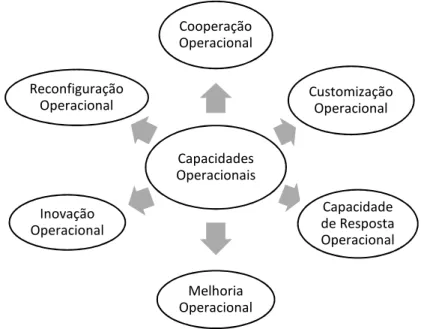Figura 2 - Proposta de Capacidades Operacionais  Fonte: Adaptado de Wu, Melnyk e Flynn (2010, p