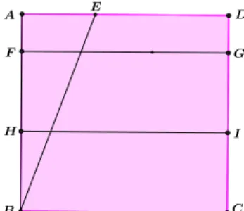 Figura 25- Dobragem de pontos médios dos segmentos BF e CG 