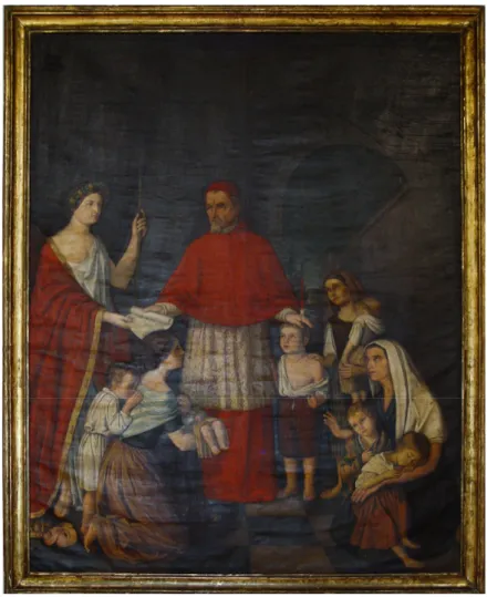 Figura 2. José Pascual y Valls. Alegoría a las obras pías del Cardenal Belluga. h. 1850