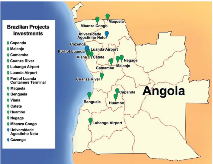 Figure 1: Brazilian infrastructure projects in Angola