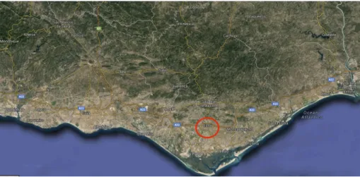 Fig. 1. Milreu ruins located in Estoi, 7 Km from Faro. (source: Google maps)