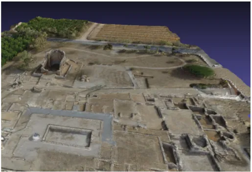 Fig. 4. 3D model of the Milreu Roman - general perspective of the site
