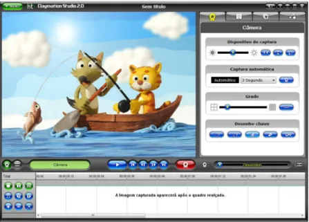 Figura 3.8 – Interface do software Claymation Studio 2.0 