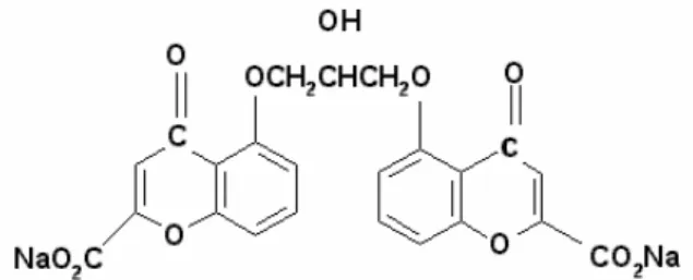 Figura 14 – Estrutura química do cromoglicato de sódio  