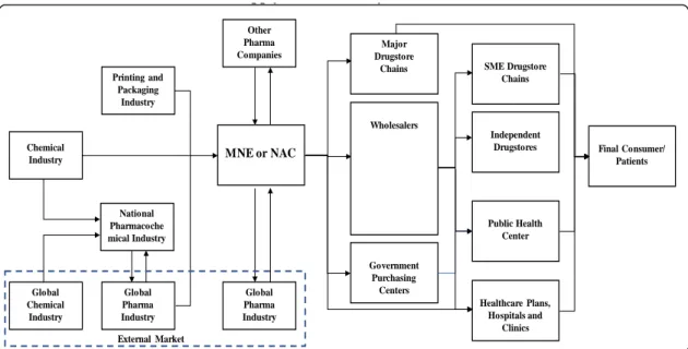 Figure 1 – The Pharmaceutical industry supply chain 