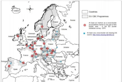 Figure 1. Transport accessibility barriers in Europe, Source: Medeiros [5]. 