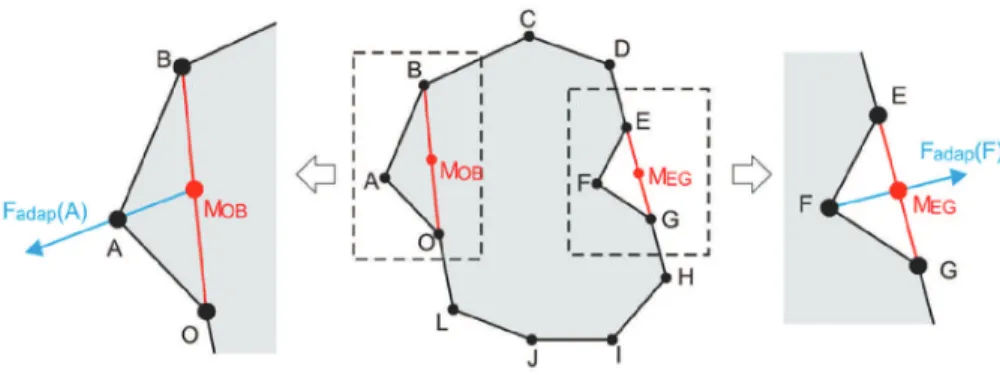 Figura 1. Exemplos de cálculo da força Balão Adaptativa.