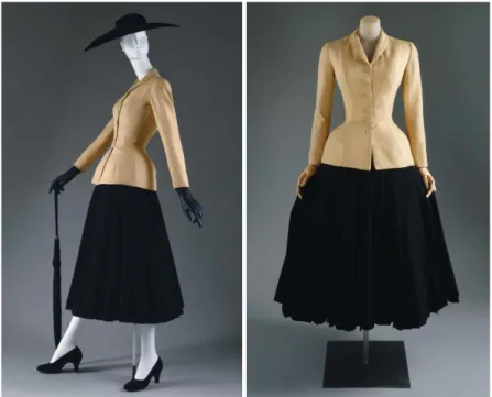 Figura 33 - Conjunto do New Look intitulado de Bar, por Christian Dior  em 1947, disponível em www.metmuseum.org.