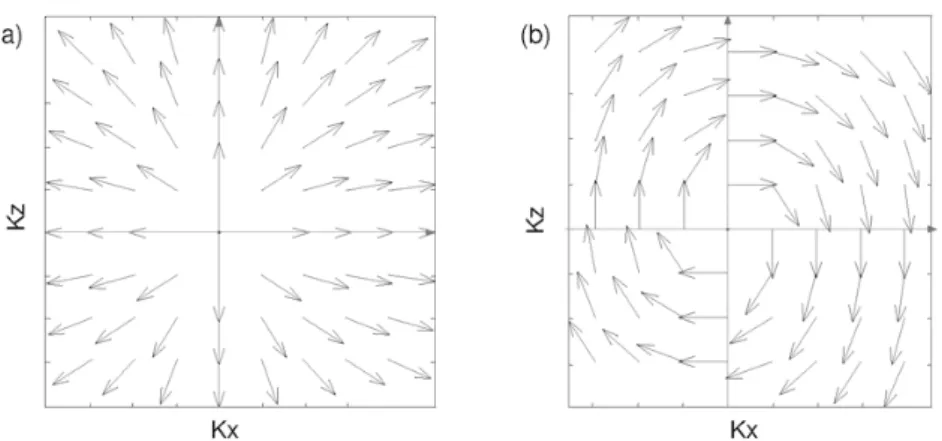 Figura 2 – Operadores de separac¸˜ao dos campos de onda para um meio anisotr´opico: (a) Operador de onda P;