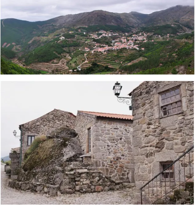Figura  10  -  Vista  da  Vila  de  Loriga  e  Casas  Típicas  da  Serra  (Fonte:  Aldeias  de  Montanha;  Autor: 