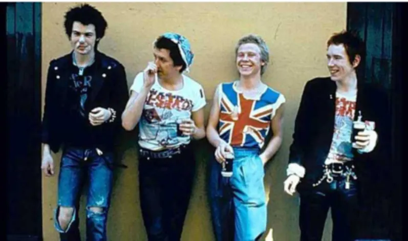 Figura 1.14 – Os Sex Pistols são uma banda que marcaram a década de 70 com o seu estilo  punk
