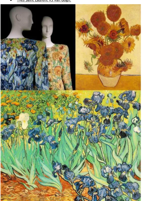 Figura  12  -  Yves  Saint  Laurent  (1988)  VS  Van  Gogh.  Fonte:  https://bibliobelas.wordpress.com/2011/ 