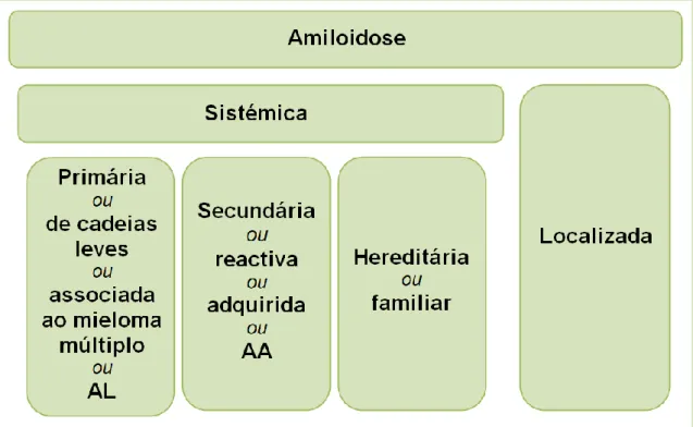 Figura 1: Classificação das amiloidoses. 