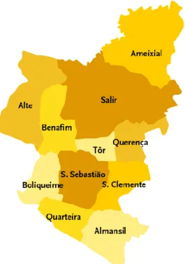 Figura 2.2 - Mapa do concelho de Loulé