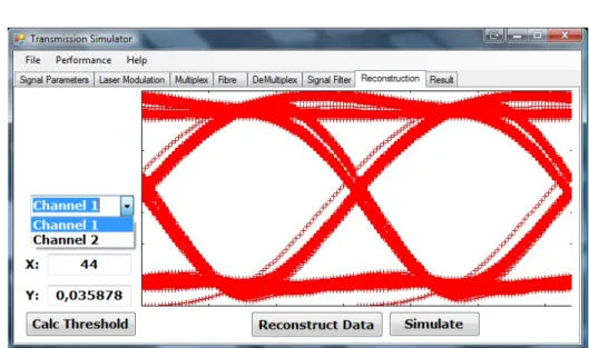Figure 3.10: Reconstruction Tab of User Interface with all options enabled.