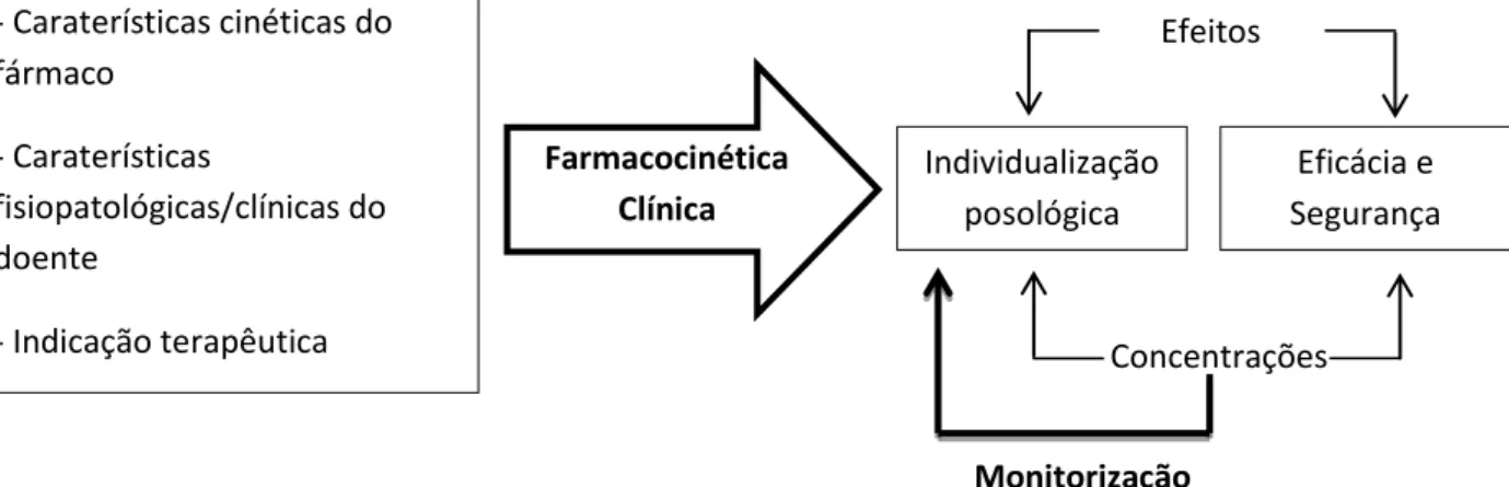 Figura 1: Papel da farmacocinética clínica na individualização posológica [5]. 
