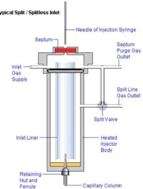 Figure 16. Draw of split/splitless injector [64] 