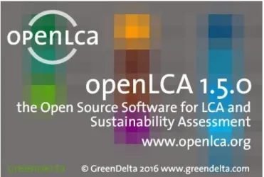 Figura 2.3.1 – Imagem de abertura do software OpenLCA 