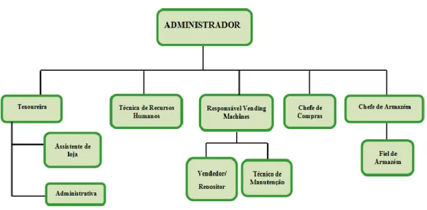 Figura 1. Organigrama da empresa António Raiado Lda. 