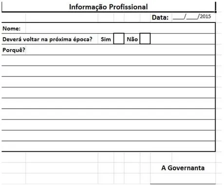 Figura 14 – Mapa de Informação Profissional  Fonte: O autor