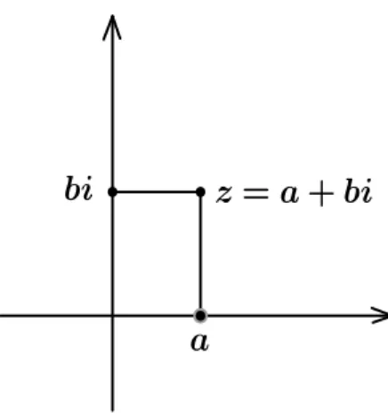 Figura 1.1: Representação dos números complexos no plano de Argand.