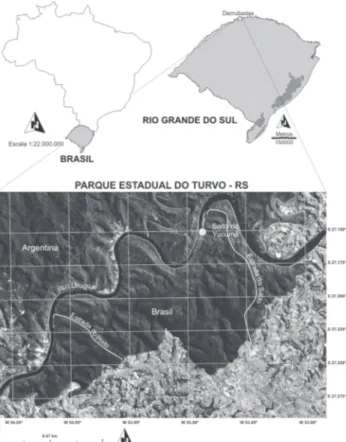 Figura 1. Mapa de localização do Parque Estadual do Turvo.