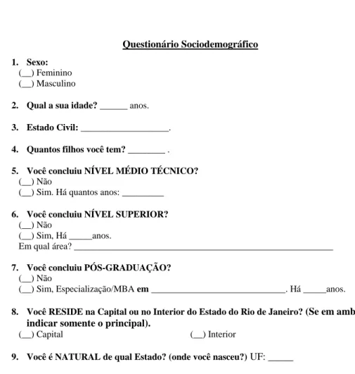 Figure 6: Demographic Questions