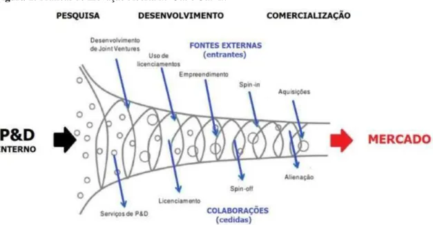 Figura 1: Práticas de Inovação Aberta In–Out e Out–In 