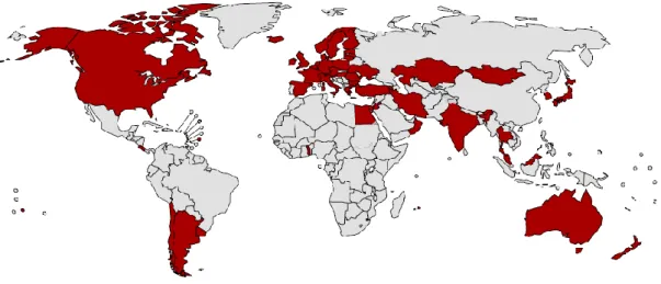 Figura  6:  Monitoramento  da  prevalência  do  consumo  de  tabaco  -  países  com  maiores  êxitos  em  2012