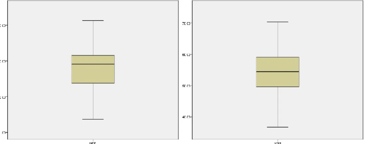 Gráfico 11 - Distribuição das pontuações  obtidas na MSF do questionário SF-36 