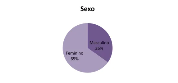 Figura 1 – Distribuição dos inqueridos segundo o sexo 