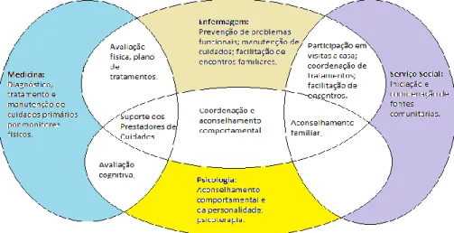 Figura 2 - O papel dos membros da equipa multidisciplinar 