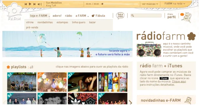 Figura 4: Foto rádio FARM pelo site da marca. 