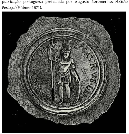 Fig. 3 – Desenho da pátera romana descoberta na Quinta do Paiço em meados do século XIX